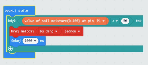 Zkladn kd pro detekci vlhkosti