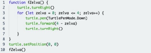 Spirla v Javascriptu