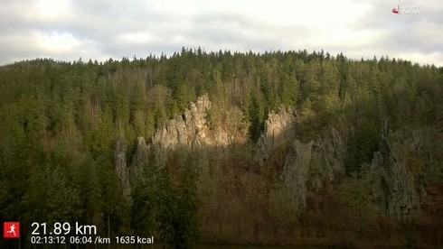 Pohled na Svatošské skály